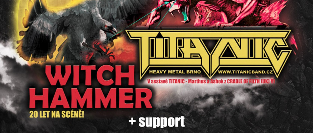 Listopad bude ve znamení společného mini-turné TITANIC & WITCH HAMMER!!! 