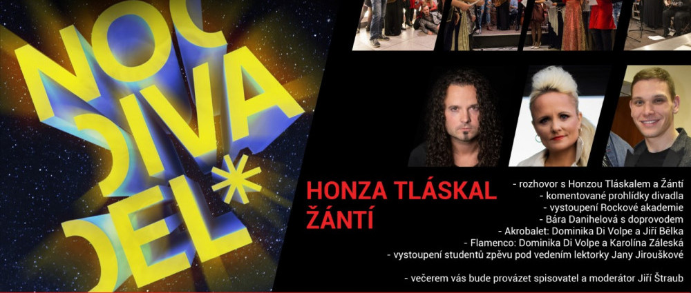 Noc divadel se vrací. Diváky čeká v RockOpeře Praha talk show s Ježíšem a Antigonou