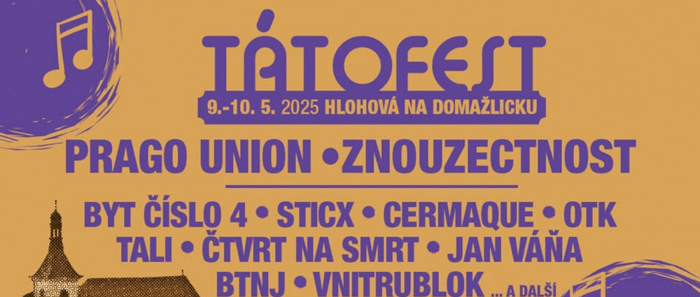 TátoFest 2025 - Kousek od Plzně proběhne oslava hudby i poezie