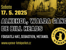 Výrava přivítá 17. května kapely ALKEHOL, WALDA GANG, DE BILL HEADS, SEBASTIEN, FOUSATEJ HAT a METANOL