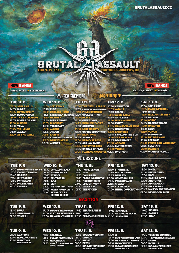 BRUTAL ASSAULT 2022_plakát
